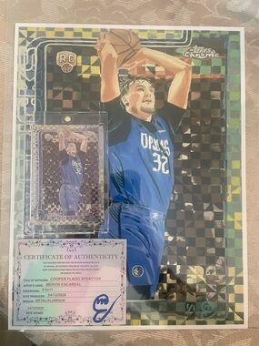 Cooper Flagg XFractor Art Print with Certificate - Blue